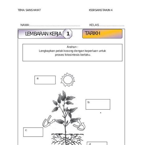 Soalan Ujian Sains Tahun 4