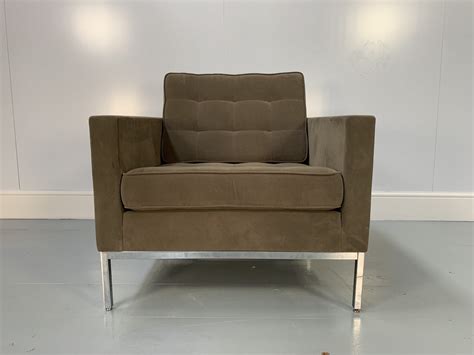 Rrp £11500 Sublime Pair Of Knoll Studio Florence Knoll Lounge