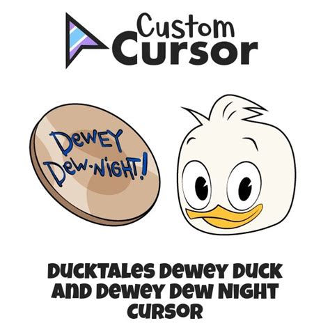 Ducktales Dewey Duck And Dewey Dew Night Cursors Custom Cursor