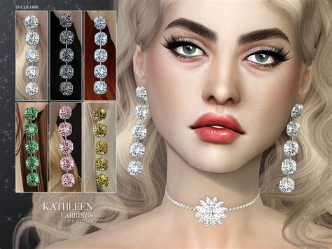 Pretty Diamond Earrings Created By Pralinesims One Of My Fav Artists