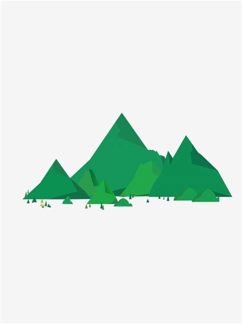 Green Mountain Clipart Transparent Background Green Mountains