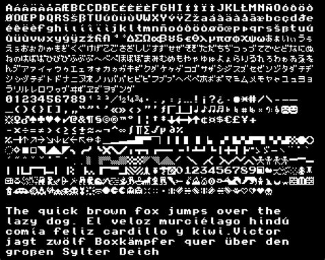 Github Damianvilafont Bescii An 8x8 Pixel Font Based On Petscii For