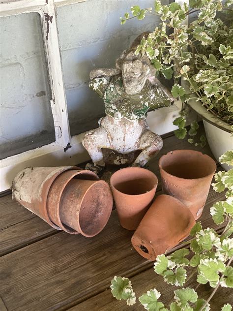 Vintage Rustic Hand Thrown Terracotta Plant Pots Angela Jayne