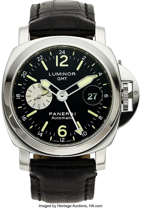 Panerai Luminor Gmt Automatic Op 6761 Timepieces Wristwatch Lot