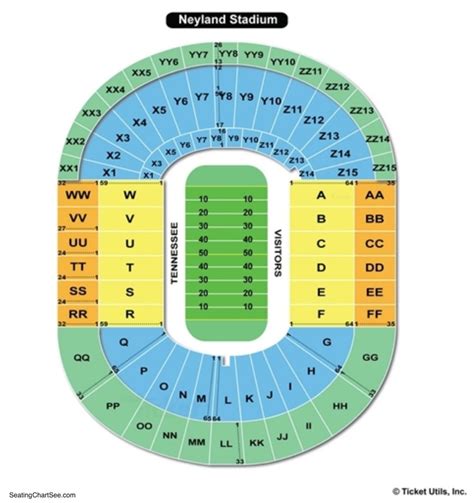 Neyland Stadium Seating Chart Seating Charts And Tickets