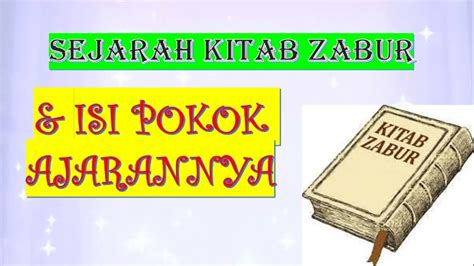 Bahasa Bagi Kitab Zabur Kitab Zabur By Luthfi Muamar Azhar