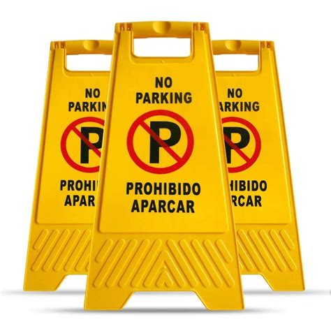 Buy Mysbiker No Parking Signs No Parking Cones 2 Sided Fold Out Floor