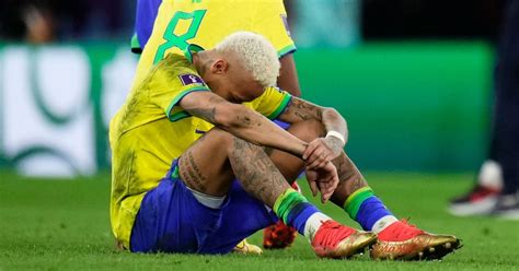 neymar and antony in tears as brazil knocked out of world cup on penalties mirror online