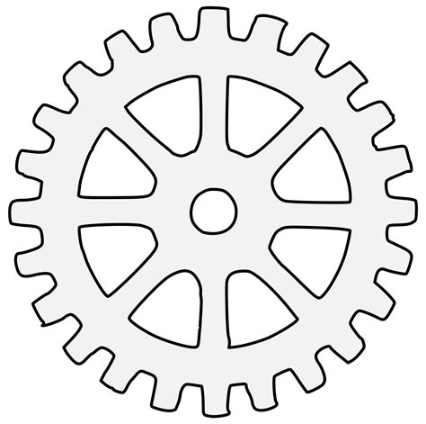 Cog Wheel Traceable Heraldic Art