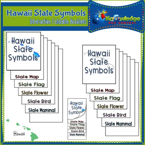Hawaii State Symbols Interactive Foldable Booklets Made By Teachers