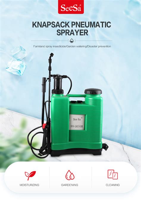 Seesa 16l 18l Portable Knapsack Manual Pressurized Agricultural Spray