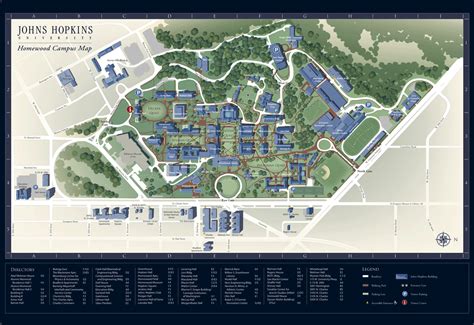 Johns Hopkins University Campus Map Map