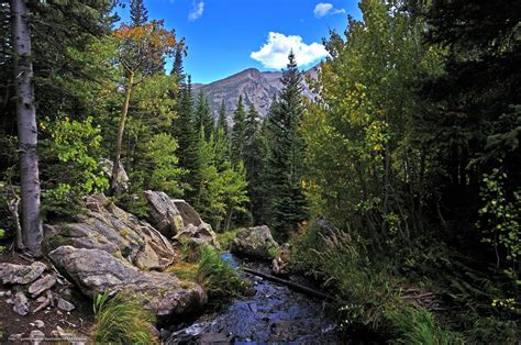 Download Wallpaper Rocky Mountain National Park River Mountains By