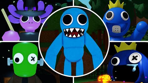 All Morphs New Cyan Blue Monster In Rainbow Friends Chapter 2
