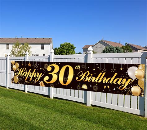 Buy Happy 30th Birthday Bannerbirthday Party Sign Backdrop Banner For