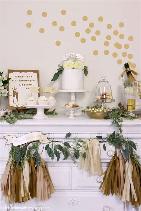 For your 5th anniversary party, incorporate subtle, wooden details into your décor to fit in with the year's wood theme. 1st Anniversary Party Ideas in Gold & White - Celebrations ...