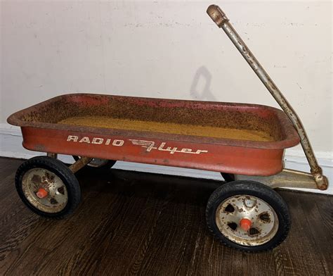 Vintage Radio Flyer Wagon With Rare Logo Ebay