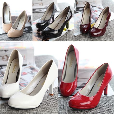 Elegant Shallow Mouth Pointed Toe Womens Shoes Thin Heels Platform