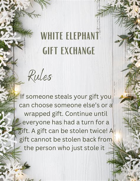 White Elephant Gift Exchange Rules Secretsanta My XXX Hot Girl