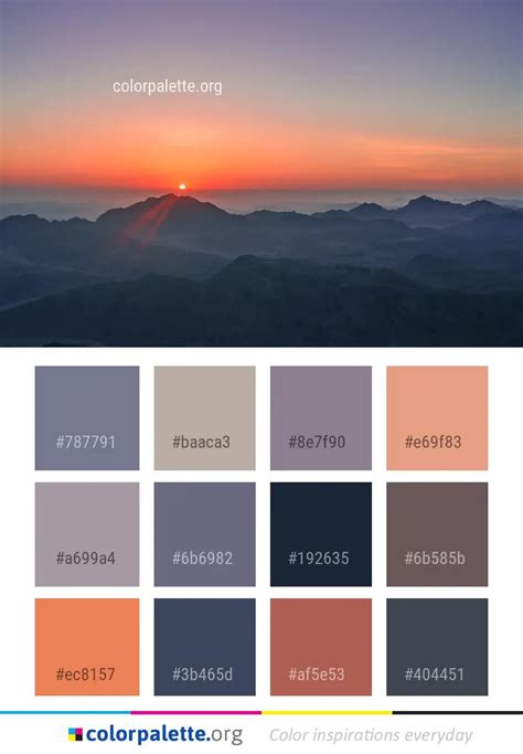 Sky Sunrise Dawn Color Palette