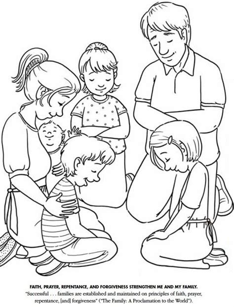 Lds Games Color Time Praying Lots Of Coloring Pages