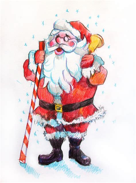 53 best pencil drawings of santa with new drawing ideas coloring pencil and other