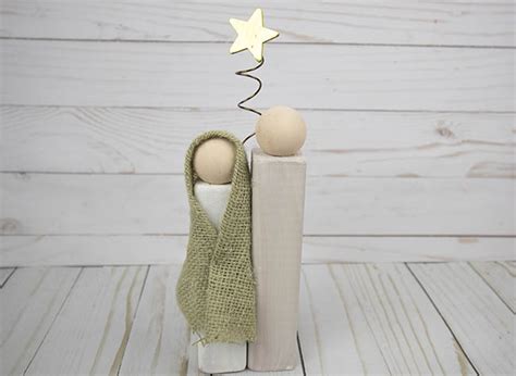 Diy Wood Block Nativity Set You Can Make This Clumsy Crafter