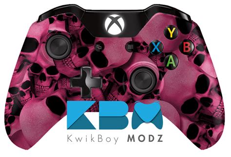 Custom Pink Skull Pile Xbox One Controller Kwikboy Modz