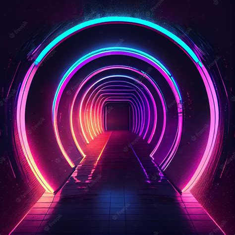 Neon Tunnel Wallpapers Top Free Neon Tunnel Backgrounds Wallpaperaccess