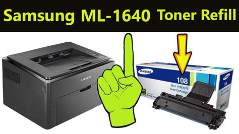 تعريفات طابعة سامسونج ml 1210 : Samsung ML-1640 Toner Refill and Chip Replace تعبئه حباره طابعه سامسونج - YouTube