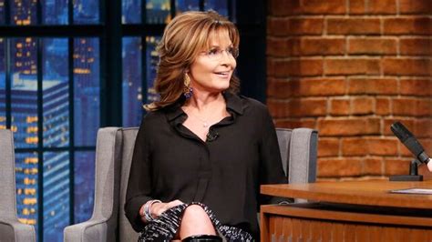 Watch Late Night With Seth Meyers Interview Sarah Palin Looks Back On