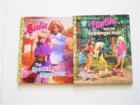 Vintage Barbie Golden Books The Special Sleepover And Barbie Etsy