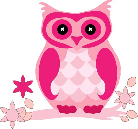 Clipart Pink Owl