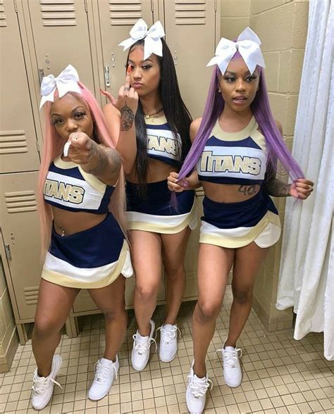 darealistkayy squad outfits friend outfits black cheerleaders