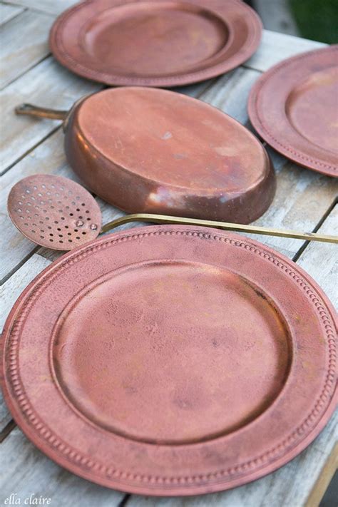 Diy Vintage Copper Charger Plates Artofit