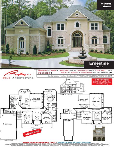 Atlanta Custom Home Plans Plans House Luxury Boye Ernestine Dh Custom