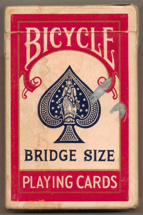 Personally, i almost always use cards that are produced by the us playing card company. "Bicycle" Bridge Size Playing Cards | Collectors Weekly