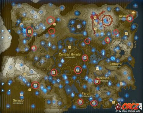 Breath Of The Wild Stables Map The Video Games Wiki