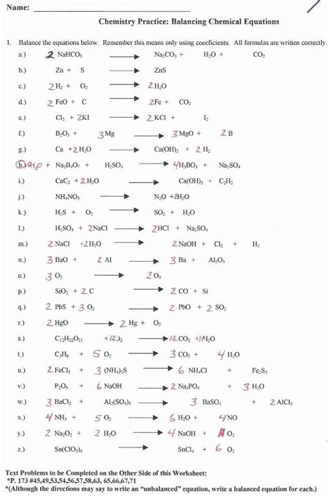 You can do the exercises online or download all worksheets only my followed users only my favourite worksheets only my own worksheets. 49 Balancing Equations Practice Worksheet Answers in 2020 | Chemical equation, Chemistry ...