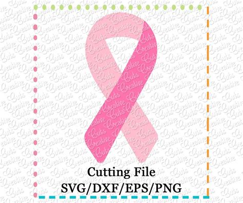 Awareness Ribbon Cutting File Svg Dxf Eps Creative Appliques