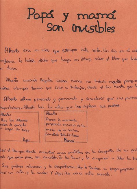 Cuaderno De 5º PapÁ Y MamÁ Son Invisibles