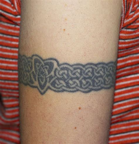 Celtic Tracery On Arm Band Tattoo Tattooimagesbiz