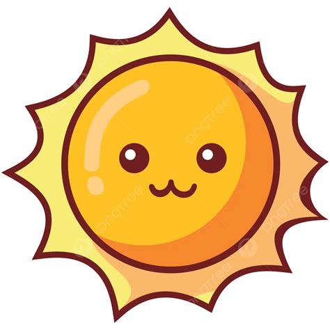 Cute Sun Vector Cute Sun Cartoon Sun Png And Vector With Transparent