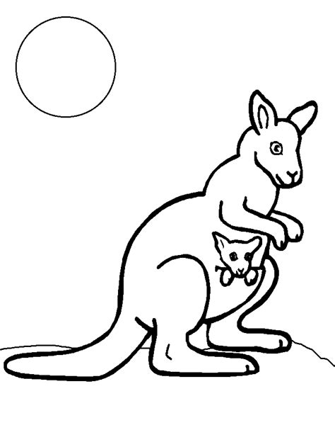 Kids love australian animals, and we've got lots of them to colour in here, including kangaroos, joeys, koalas, emus and kookaburras! Free Printable Kangaroo Coloring Pages For Kids