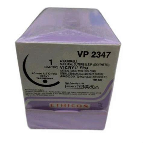 Polyglactin 910 Ethicon Vp 2347 Vicryl Plus Absorbable Surgical Suture