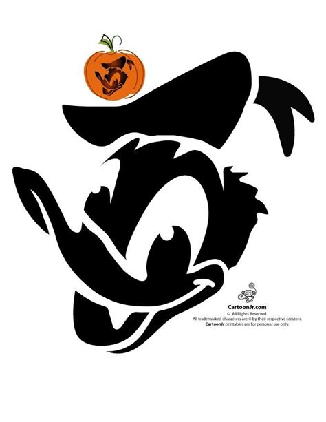 Classic Disney Pumpkin Stencils Cartoon Jr Crafty Crafts All Free