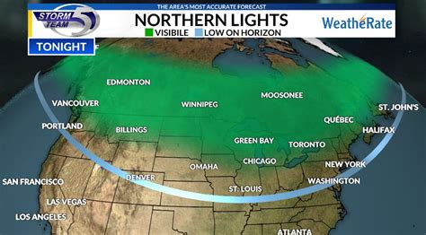 Northern Lights Tonight Map South Carolina Map