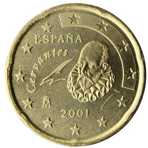 Espagne 20 Cent 2001 Pieces Eurotv Le Catalogue En Ligne Des Monnaies