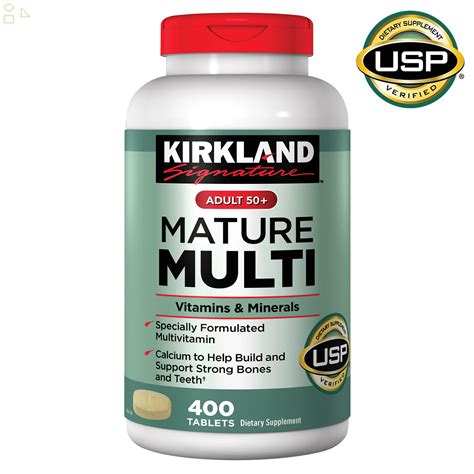Ks Signature Adult 50 Mature Multi Vitamins And Minerals With Calcium