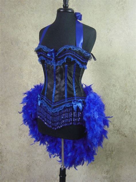Size S Royal Blue And Black Victorian Lace Moulin Burlesque Etsy In